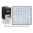 thumbnail image 2 of Printtoo Personalized Family Theme Rubber Stamp Self Inking Stamper 24 mm-Violet, 2 of 7