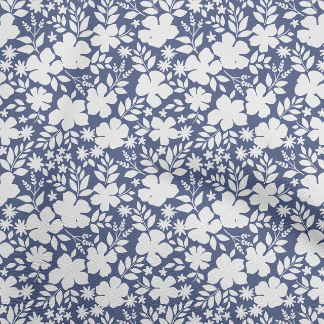 oneOone Rayon Medium Blue Fabric Asian Mosaic Craft Projects Decor Fabric Printed By The Yard 56 Inch Wide