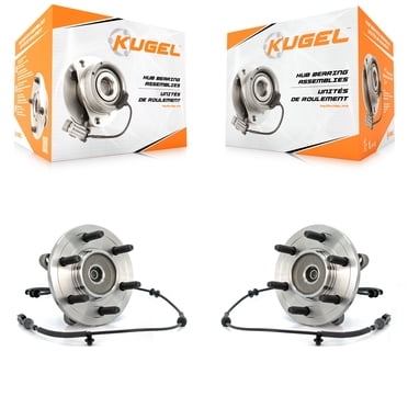 Kugel Front Wheel Bearing and Hub Assembly Pair for Car Ford F-150 Heritage 4WD - Left Right Side (Driver Passenger) K70-100396
