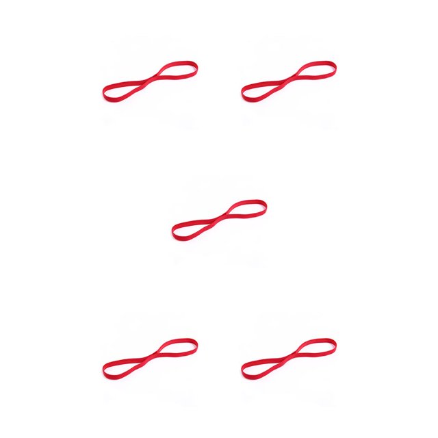 QualitChoice Serre-Tête Extensible Bandeau de Sport Réglable Style Simple Élastique Accessoires de Coiffure Femmes Hommes pour Yoga Gym Rouge 5Ensemble