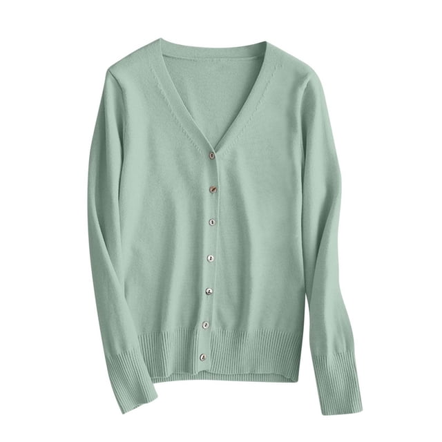 Erwazi Cardigans pour Femmes Automne Tendance à Boutons, Ouvert à l'Avant, Cardigans Légers