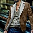 thumbnail image 1 of Qertyioot Tops for Men Fall Winter Casual Long Sleeve Button Fashion Jacket, 1 of 6