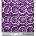 thumbnail image 1 of Soimoi Velvet Fabric Floral & Paisley Block Print Sewing Fabric Yard 58 Inch Wide, 1 of 3