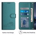 thumbnail image 5 of iPhone 14 Case ,Cat PU Leather Crossbody Lanyard Strap RFID Magnetic Wallet Compatible with iPhone 14 Cover, 5 of 5