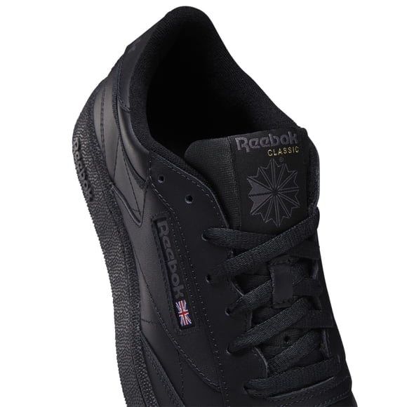 Reebok Men's Club C 85 Walking Shoe, Black/Charcoal, 11 M US