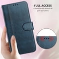 thumbnail image 4 of Wallet Phone Case for Google Pixel 8A 360° Protective Flip Cover with Card Slots Kickstand Blue, 4 of 6