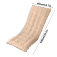 thumbnail image 3 of SLYNSHome Clearance Lounger Cushions for Outdoor Furniture Rocking Chair Cushions for Indoor Rocker Non-Slip Soft Chair Pads - Coffee, 3 of 6