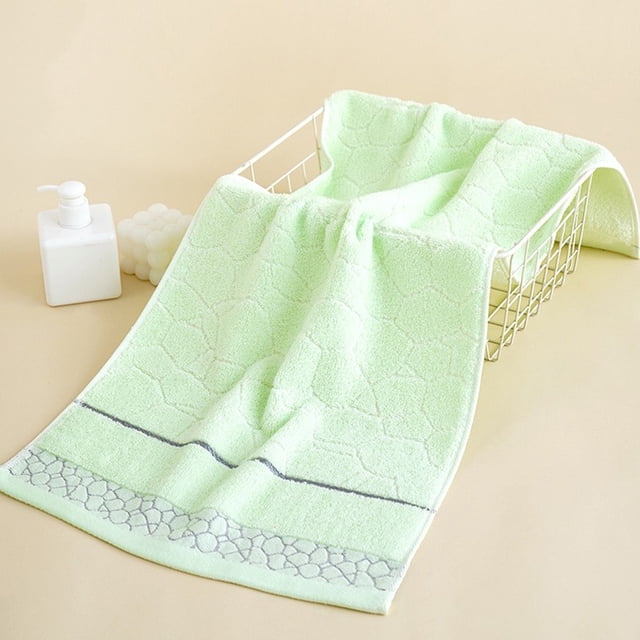 Matoen Towel Thickened Soft Absorbent Plain Color Household Wash Face Gift Towel