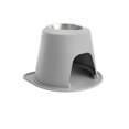thumbnail image 1 of WeatherTech Système d'Alimentation pour Animaux de Compagnie Simple Hauteur 14 Pouces - Acier Inoxydable - Gris Clair, 1 of 1