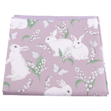Food Spill Floor Mat, Professional Polyester Portable Highchair Floor Mat Waterproof Lovely Cartoon for Baby for Home