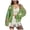 Green, variant on Kogui Crochet Cardigans for Women Women's Long Sleeve V-Neck Button Down Cardigan Knit Shrugs Sweater (White,S)