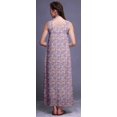 thumbnail image 4 of Bimba Robe de Nuit en Rayonne pour Femmes Maxi Imprimée Tenue de Sommeil Robe de Nuit-2x, 4 of 5