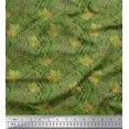 thumbnail image 1 of Soimoi polyester Crepe Fabric Texture & Autumn Leaves Print Sewing Fabric Yard 52 Inch Wide, 1 of 3
