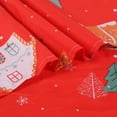 thumbnail image 4 of Hitime King Size 4-Piece Christmas Sheet Set - Ultra Soft & Breathable Polyester Bed Sheets, All Season Cooling Bedding with Deep Pockets, Wrinkle & Fade Resistant (Christmas House), 4 of 8