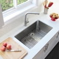 thumbnail image 2 of Undermount 30 inch Stainless Steel Single Bowl Kitchen Sink with Grid, 2 of 12
