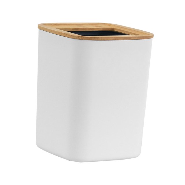 DOLITY Bathroom Wastebasket Opening Top Simple without Lid Large Indoor Rubbish Can for 18L