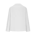 thumbnail image 4 of Timegard Long Sleeve Shirts for Women Cotton Linen Lightweight Button up Tops Blouse Fall Solid Color, 4 of 5