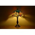 thumbnail image 4 of Tiffany Style Dragonfly Table Lamp Bedside LED Desk Lamp Bedroom Stained-Glass 18.1'' Height Bronze Multi-Color, 4 of 4