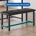 thumbnail image 4 of GloryStar Dining Table Set for 4, Kitchen Table with 2 Upholstered Benches, Wood Kitchen Dining Room Set, for Small Space, Apartment, Home, Dinner, 4 of 8