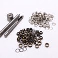 thumbnail image 5 of KAKOWELY eyelet button 100 Set Grommets Kit Sturdy Brass Eyelets Button Kit with Tools Multipurpose Eyelets Button Set for Shoes Clothes Crafts Use (Antique Brass+Silver)Inner Diameter 4MM, 5 of 5