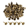 thumbnail image 1 of Unique Bargains 10x15mm Mini Brads Round Paper Fasteners for Art Crafting, Bronze Tone 100pack, 1 of 5