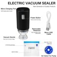 thumbnail image 2 of EIGTHTAILVacuum Sealer Machine  1 Set Rechargeable Food Saver Vacuum Sealer Machine  Portable Handheld Food Sealer, 2 of 10