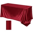 thumbnail image 2 of pvdgvd Tablecloths Can Be Cut Solid Color Glossy Satin Cloth Tablecloth For High-end Hotel Banquet Wedding, 2 of 6