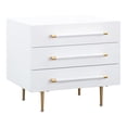 thumbnail image 1 of Trident White Acacia Wood Nightstand, 1 of 8