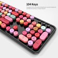thumbnail image 4 of Mofii Sweet Keyboard Combo Mixed Color 2.4G Wireless Keyboard Set Circular Suspension Key for PC Laptop Light Brown, 4 of 7