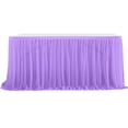 thumbnail image 2 of Kadlawus Tulles Table Skirt, Wedding Birthday Banquet Decorative Table Skirt, Ruffled Transparent Tablecloth for Party Dessert Table Decor, 2 of 6