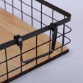 thumbnail image 2 of pitrice Wire Basket Grid Desktop Finishing Storage Baskets All-Purpose with Handles Shelf Kitchen Organizer Corner Frame White M/36*26*12cm, 2 of 9