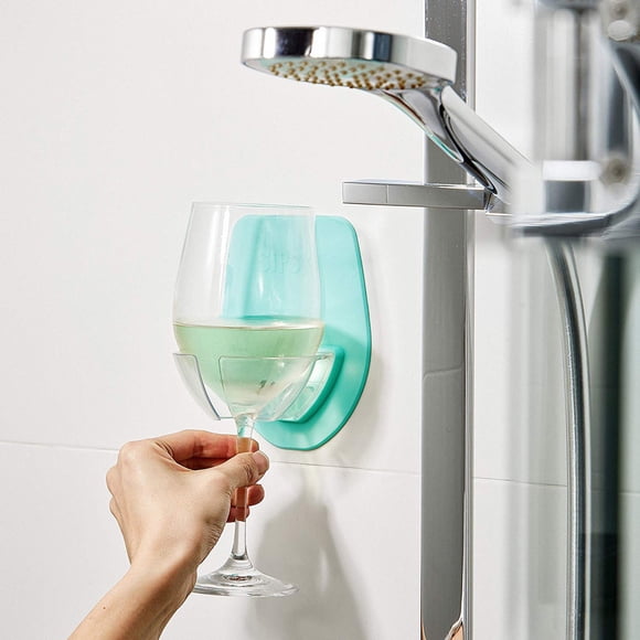 TIMIFIS Porte-verre en Plastique Verre à Vin pour le Bain et la Douche Verre à Vin Rouge Électroménagers de Cuisine