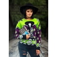 thumbnail image 3 of Adult Beetlejuice Lydia Deetz Halloween Sweater, 3 of 12