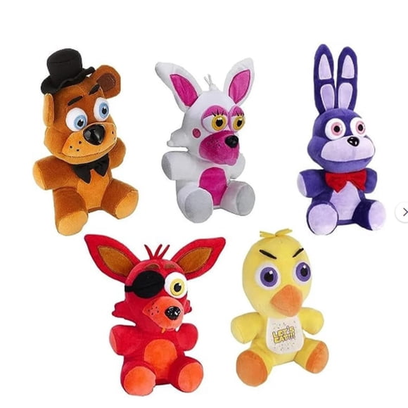 Five Nights at Freddy's Series 1 Plush Collection, 7 Inch FNAF Character Plush Toys, Set of 5