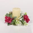 thumbnail image 2 of Hydrangea Candle Rings Wreaths Floral Candle Ring Candlerings For Pillar Candle, 2 of 4