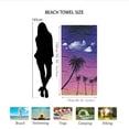 thumbnail image 2 of Palm Tree Print Microfiber Beach Towel, 30x60 Inch Quick-Dry Sandproof Towel for Summer, 2 of 4