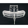 thumbnail image 2 of WHITE SEMI-CIRCLE TREE-WRAP BENCH, 2 of 4