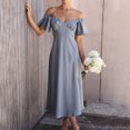 thumbnail image 1 of SMihono Summer Plus Size Dress for Women 2023 Mode Casual Printemps Été Manches Courtes Cheville Ronde Robe, 1 of 9