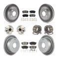 thumbnail image 1 of Transit Auto Roulements de Moyeu de Roue avant Arrière avec Rotors de Frein à Disque Enduits et Kit de Tampons Semi-Métalliques (10 Pcs) pour Voiture Hyundai Accent Kia Rio5 Rio - Côté Gauche Droit (Conducteur Passager) KBB-108059, 1 of 10