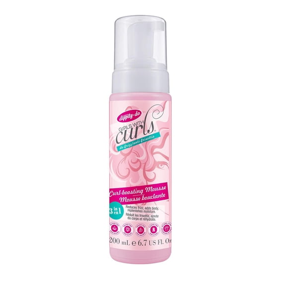 Curl-boosting Mousse – Adds Body and Replenishes Moisture to Dry, Frizzy and Curly Hair – Colour-Safe & Paraben-Free with Natural Ingredients