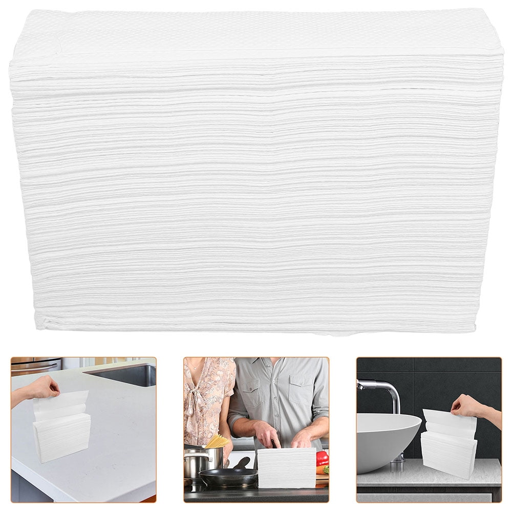 SKISUNO 2Pack Disposable Paper Towels For Households Surface Cleaning