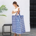 thumbnail image 4 of EGNMCR Organisateurs et Rangement de Garde-Robe, Sac de Rangement Polyvalent Sac à Lessive Robuste pour Bagages Anti-Humidité Valise Vêtements Couettes Meubles Couvertures Housse Lavable Sacs de Rangement, 4 of 4