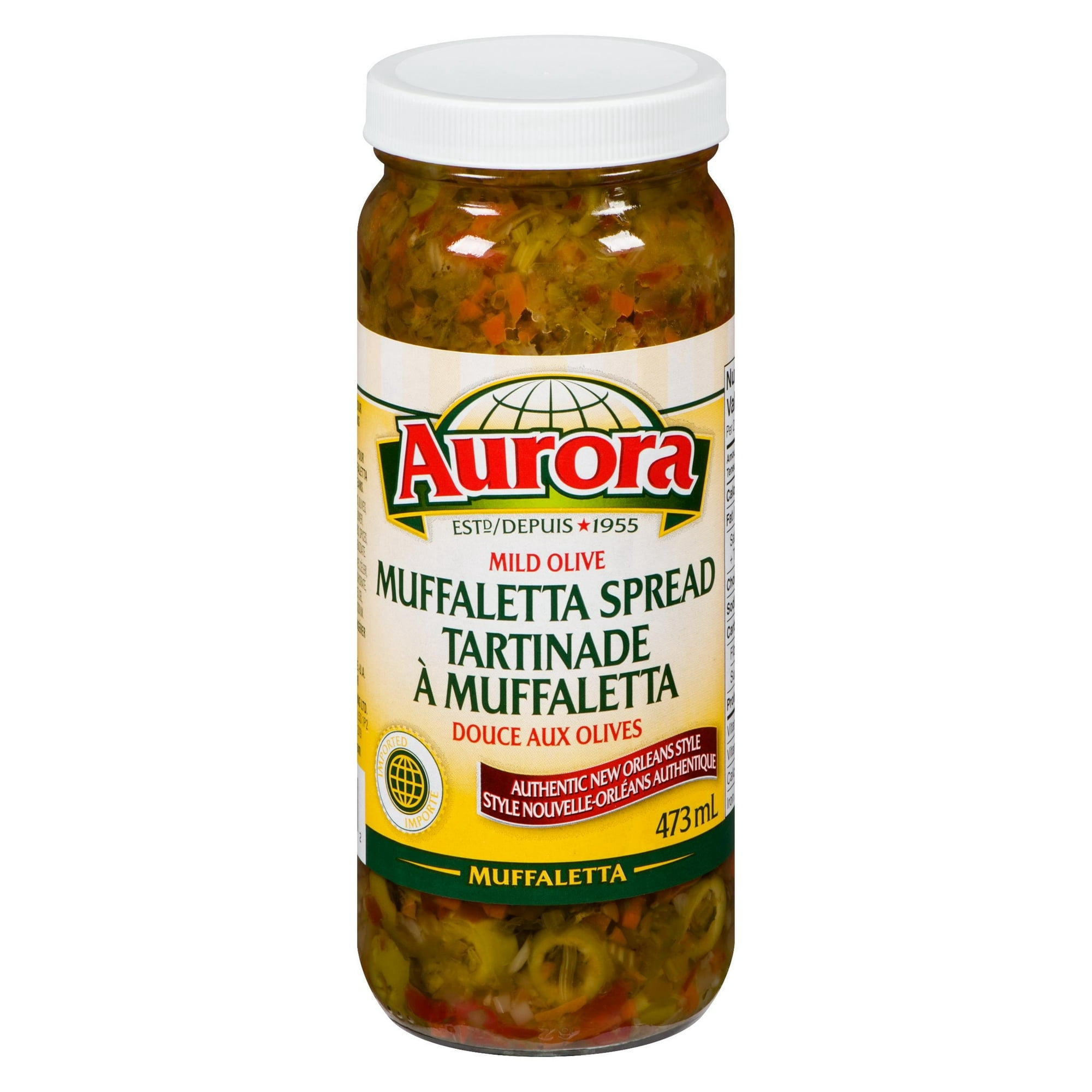 Aurora Tartinade à Muffaletta Douce aux Olives