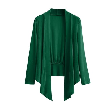 AherBiu Plus Size Cardigan for Women Lightweight Open Front Cardigans Draped Casual Cover up Shrugs