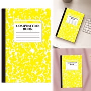 Composition Notebook Wide Ruled, 60 Pages (30 Sheets), 5.51x8.27", Notebooks for Work, Back to School Supplies, Hard Cover Composition Books, Notebooks for Women, Black/1 Pcs