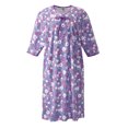 thumbnail image 1 of Silvert's Robe d'Hôpital pour Femmes avec Dos Ouvert, Mauve Illet, m, 1 of 2