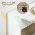 thumbnail image 4 of Drop Leaf Dining Table Folding Multifunctional Table Space Saving Oak, 4 of 10