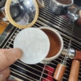 thumbnail image 3 of 51 53 58mm 100 Pcs Filtres de Bol pour Poudre de Café pour Cafetière Espresso Blanc Brun, 3 of 9