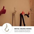 thumbnail image 3 of Miangastore 20pcs Heavy Duty Copper Plated Metal Screw-In Ceiling Hooks Cup Hooks Hanger, 3 of 8