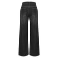 thumbnail image 4 of Meichang Jeans Amples Taille Haute à Jambe Grand pour Femmes Meichang, Décontractés, Confortables, Noirs, TTG, 4 of 6
